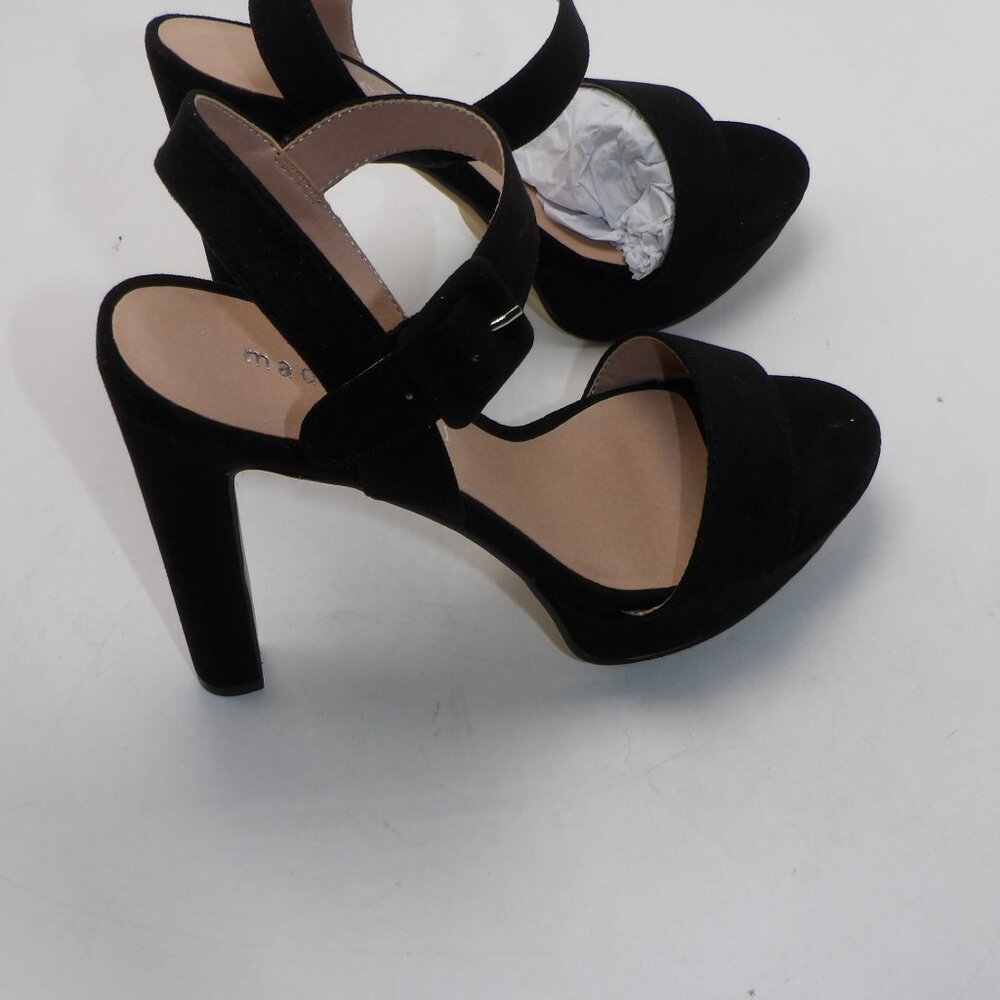Madden Girl Women's Ankle Strap Comfort High Heels Black Size:8 NewElevate your - Picture 2 of 5
